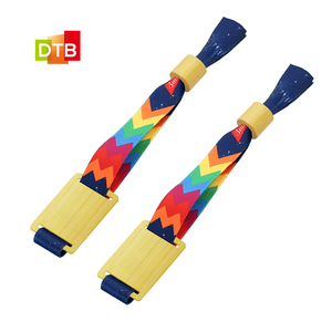 Se puede acceder a las pulseras <span class=keywords><strong>RFID</strong></span> de tarjeta de bambú/madera personalizadas para controlar el pago sin efectivo Pulsera de tela NFC - Product Image 4