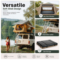 Tente de toit rigide TopFire avec échelle télescopique et matelas épais pour camping familial