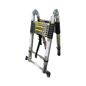 Teleskopleiter aus Aluminiumlegierung mit optimiertem, kompaktem Design und praktischer Verlängerung für den Heimgebrauch zum besten Preis. - Product Image 1