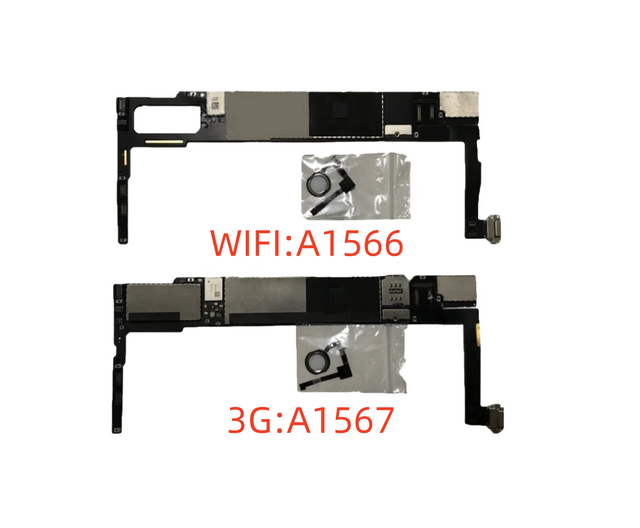 Original Unlocked 9.7 iPad Air 2 6 Main Motherboard with Face ID 64 Logic Board for 16GB & 32GB Mobile Phones