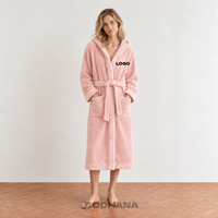 Peignoir de bain de luxe en coton éponge absorbant de qualité supérieure, col châle, lavable en machine, logo personnalisé, fabricant OEM ODM