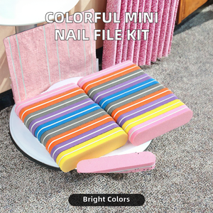 Bán Buôn Mini Chuyên Nghiệp Công Cụ Làm Móng Tay Đầy Màu Sắc Móng Tay Đệm Khối Và Ngón Tay Ngắn Tập Tin Móng Tay Làm Bằng Miếng Bọt Biển Hot Bán - Product Image 3