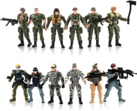 Tokoh aksi Tentara kustom set permainan dengan Aksesori senjata militer tokoh aksi militer