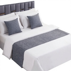 Hotel Quality Plain <b>Bed</b> Runner Bleaching Jacquard Style 300tc Thread Count Eco-Friendly Easy to Clean Decorative Edges <b>Bed</b> <b>Throw</b> - Product Image 3