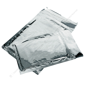 ถุงเก็บความร้อนแบบใช้แล้วทิ้งพร้อมซิปล็อคสำหรับถุงน้ำเกลือ ถุงยางอนามัย และของเล่นทางเพศ - วัสดุฟิล์มสีเงินแบบฟองอากาศสำหรับการจัดส่งแบบเก็บความร้อน - Product Image 1