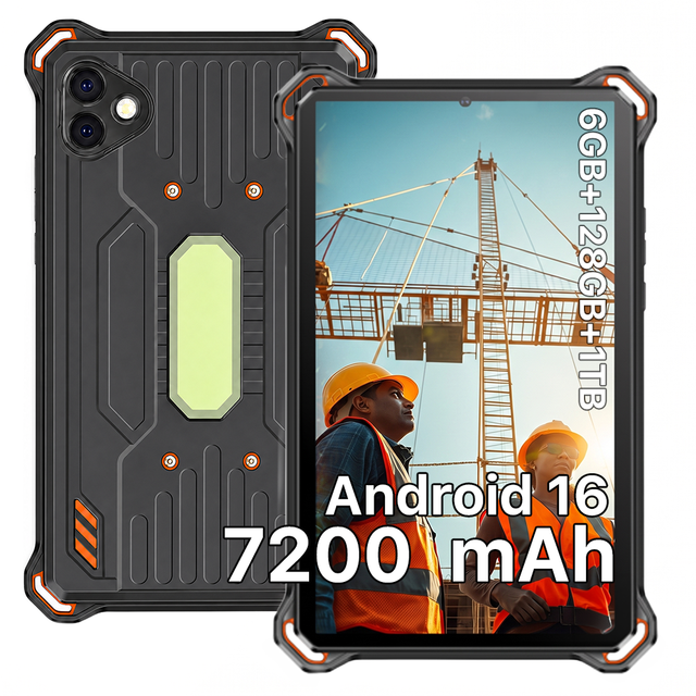 AGM P3 Compact Rugged Tablet Android 16 4G LTE Industrial Tablet 8.68 Inch Smart Pad 7200mAh Battery OEM ODM Support