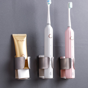 Organizzatore di fermi per spazzolino da denti in acciaio inossidabile 304 accessori per il bagno in metallo autoadesivo portaspazzolino elettrico senza punzonatura - Product Image 1