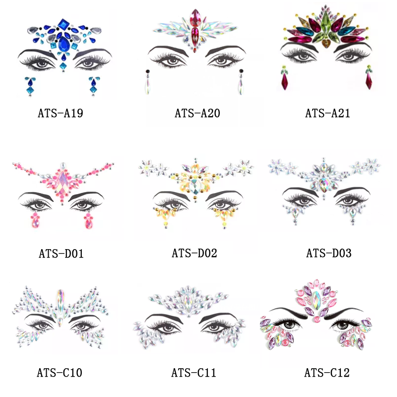 9 шт., Стикеры для лица