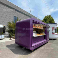 Camion de restauration rétro en forme de téléviseur géant, remorque mobile pour snacks, chariot de cuisine de rue touristique et commercial, cuisine extérieure