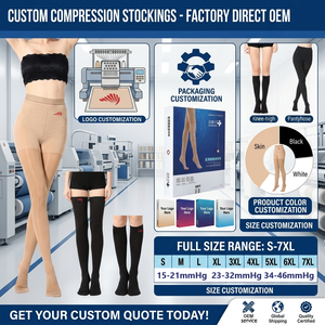 Mejor Precio de Beili, Calcetines de Compresión Médica de Grado 3 de 32-46 mmHg, Precio de Fábrica - Product Image 6