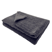 Custom Knitted Long Short Pile Microfiber Car Wash Towels Reusable Quick-Dry Absorption Lint Free 40*40cm 400gsm Cleaning Towel