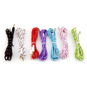 Connecteur plaqué or 1m câble Aux 3.5mm mâle à mâle câble <span class=keywords><strong>auxiliaire</strong></span> Audio stéréo pour voiture <span class=keywords><strong>iPhone</strong></span> Samsung casque haut-parleur MP3 - Product Image 6