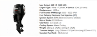 Moteurs marins Hidea pour bateaux, moteur hors-bord 4 temps 115 CV pour les secteurs de loisirs haut de gamme