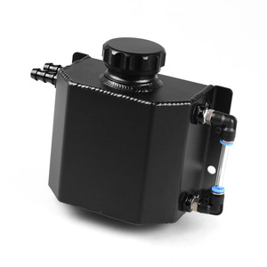 Réservoir d'eau auxiliaire en aluminium 1L, réservoir de trop-plein de liquide de refroidissement avec matériel de montage pour modification automobile - Product Image 3