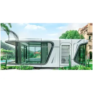 Luxury Furnished Resort Prefabricated Portable Modular Container Tiny House Mobile Space Capsule