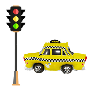 Nouveau produit Cymylar, ballon en feuille de voiture de <span class=keywords><strong>taxi</strong></span> pour décoration de fête, décoration de fête d'anniversaire pour enfants - Product Image 2