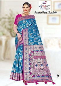 Sari en soie de luxe pour femmes, style traditionnel indien, pour fêtes et mariages, sari ethnique de créateur - Product Image 4