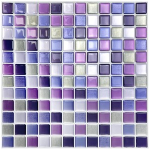 <span class=keywords><strong>Carreaux</strong></span> muraux 3D autocollants en mosaïque PET, adhésifs, pour crédence <span class=keywords><strong>de</strong></span> cuisine, <span class=keywords><strong>salle</strong></span> <span class=keywords><strong>de</strong></span> <span class=keywords><strong>bain</strong></span>, imperméables, décoration murale pour la maison - Product Image 3