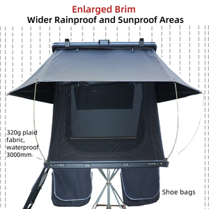 Tente de <span class=keywords><strong>Camping</strong></span> de toit d'auvent à coque dure en aluminium léger pour voiture équipement de vente bon marché pour l'aventure en plein air - Product Image 2