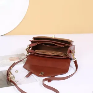 Sacs à main AndoBag pour femmes, en cuir de vache véritable, style rétro européen et américain, sac bandoulière, sac à main décontracté pour femmes, 88820 - Product Image 6