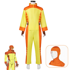 Disfraz de Invincible Rex, conjunto completo, traje amarillo y naranja para juegos de rol de Anime, Halloween - Product Image 1