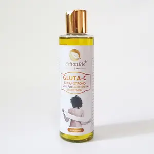 Best natural organic CE certified hot selling glutathione vitamin c private label whitening oil for black skin