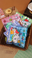 Sachets de collation mignons en forme de dessin animé de qualité alimentaire pour enfants, pochettes auto-scellantes (13,5x13,5cm) pour bonbons, riz glutineux, gâteaux flocon de neige