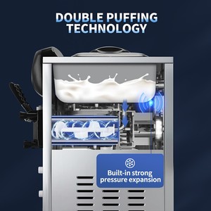 Tùy chỉnh bảy ngày mà không cần làm sạch thương mại Máy làm kem mềm - Product Image 5