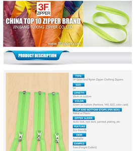 3F dây kéo #3 #5 #7 #8 #10 tự động khóa trượt với vui vẻ giải nén vui cao su Silicone puller - Product Image 5