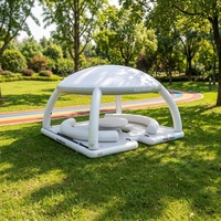 Plateforme flottante commerciale gonflable en PVC 4x4M pour bar, parasol et piscine – Grande Vente