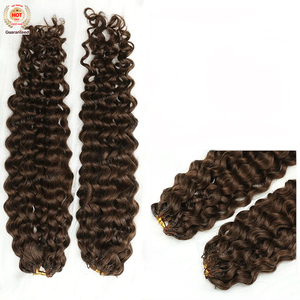 Vô Hình Crochet Xoăn Tóc Con Người 4 27 30 Vô Hình Knots Trước Tách Knotless Crochet Phần Mở Rộng Tóc Người Cho Bím Tóc - Product Image 2