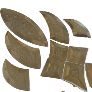 Tùy chỉnh 5mm rõ ràng vát kính cho kính màu tam giác vuông hình chữ nhật vát kính thiết kế cho nhà thờ và các tòa nhà - Product Image 4