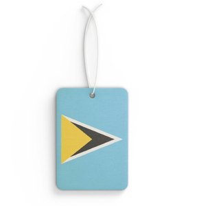 Ambientador de coche con bandera de Saint <span class=keywords><strong>Kitt</strong></span> y Nevis para decoración de coche para ambientador de aire doméstico con ambientador de papel con logotipo personalizado - Product Image 2