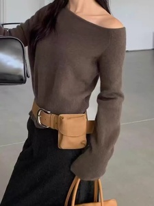 Sac banane carré vintage en cuir givré, accessoire tendance coréen, mini sac à bandoulière concave <span class=keywords><strong>pour</strong></span> femme, usage quotidien - Product Image 4