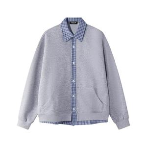 Sudadera Unisex de Estilo Americano, Gruesa, con Media Cremallera, Diseño de Letras, Holgada, con Cuello Redondo, para Invierno - Product Image 5