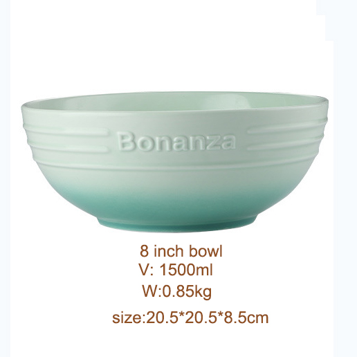 8 inch green bowl