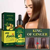 Sérum Anti-Chute en 7 Jours à l'Huile de Gingembre pour la Repousse des Cheveux, Enrichi en Vitamine B5 et Biotine, Soin Capillaire pour Hommes et Femmes