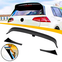 Extension de spoiler de voiture HS, style Clubsport, en carbone, pour Volkswagen Golf 7 7.5 GTI R