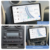 DUDUAUTO Autoradio Android pour voiture, écran tactile 2K, 12/512 Go, système 7870, DSP TDA7803 pour AUDI A4
