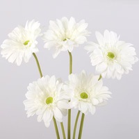 Bunga Gerbera Artificial Real Touch 64cm Tangkai Panjang Model African Daisy untuk Dekorasi Pernikahan dan Rumah