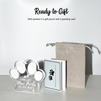 Recuerdos Decorativos de Acrílico Transparente Grabados y Personalizados de Fábrica para Perros y Gatos, para Dueños de Mascotas