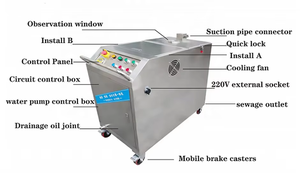 RUIAO Machine <span class=keywords><strong>Partner</strong></span>, <span class=keywords><strong>filtre</strong></span> à eau pour l'extraction des scories, matériau SS304, filtration en deux étapes, résout le problème des déchets de copeaux - Product Image 2