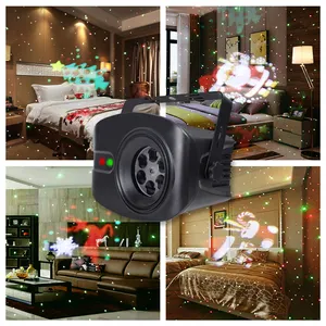 Attrezzature luce della decorazione di natale mini led proiettore laser del partito della luce della decorazione di illuminazione di festa migliore prezzo zhensheng casa