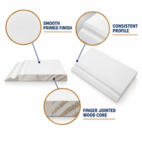 Plinthe en pin et MDF pré-primée sur mesure pour moulures murales et de sol intérieures – Fabricant OEM/ODM