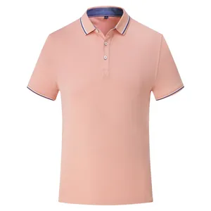 Camisetas sencillas informales de alta calidad al por mayor, camiseta de polo bordada, ropa de golf, Polo sencillo con logotipo personalizado para hombre