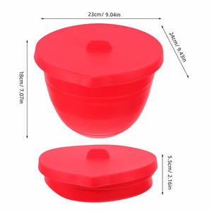 Doublure de bol pliable personnalisée en silicone de qualité alimentaire 100% compatible lave-vaisselle et four pour le <span class=keywords><strong>couvercle</strong></span> du bol de mélangeur <span class=keywords><strong>KitchenAid</strong></span> à tête inclinée de 5 pintes - Product Image 3