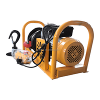 Treuil électrique portable à câble métallique 400 kg 500 kg 1000 kg avec embrayage manuel, palan électrique pour levage et traction
