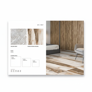 กระเบื้องปูพื้นและผนังพอร์ซเลนแบบมันเงา ขนาด 1200x1200 มม. ดีไซน์ทันสมัย - Product Image 1