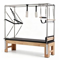Machine de Pilates Cadillac en bois de chêne de qualité commerciale avec lit réglable et imperméable, équipement de studio de Pilates pour la santé