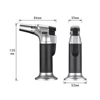 2022 populaire pistolet à flamme bleue fixe et réglable, pistolet à flamme rechargeable, briquets au butane